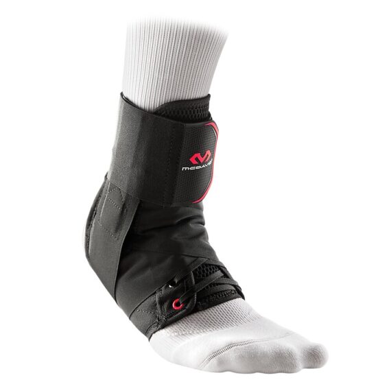 Lace-Up Ankle Support Brace With Straps