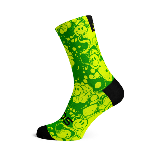 Neon Slide Yellow Socks