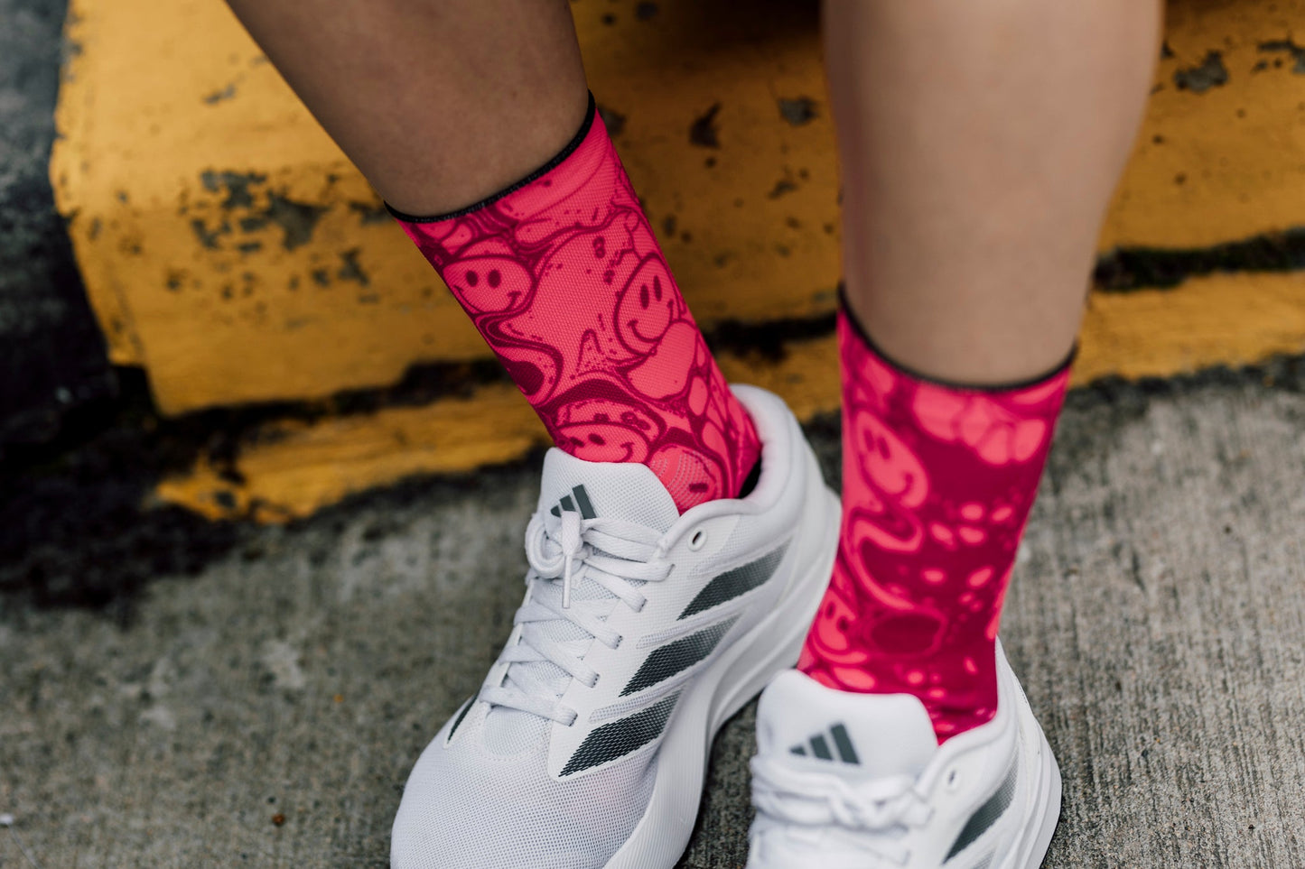 Neon Slide Pink Socks